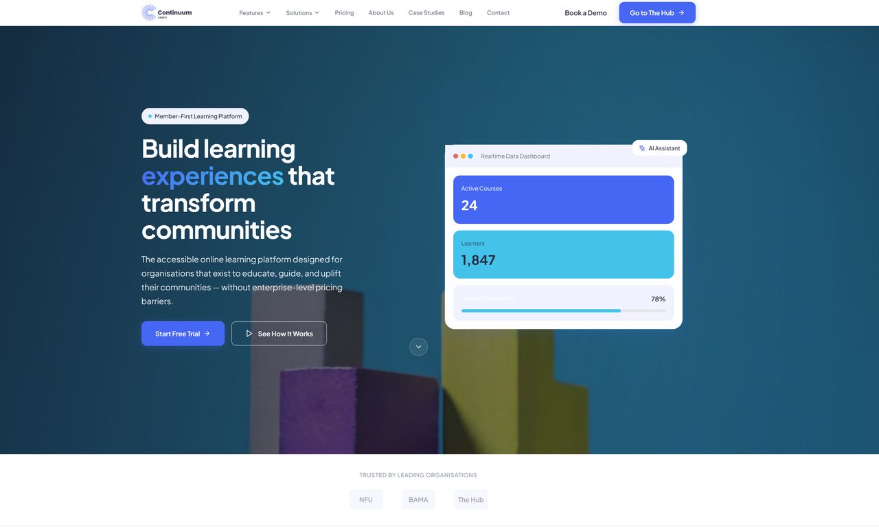 Continuum Learn — learning management platform by JW Web
